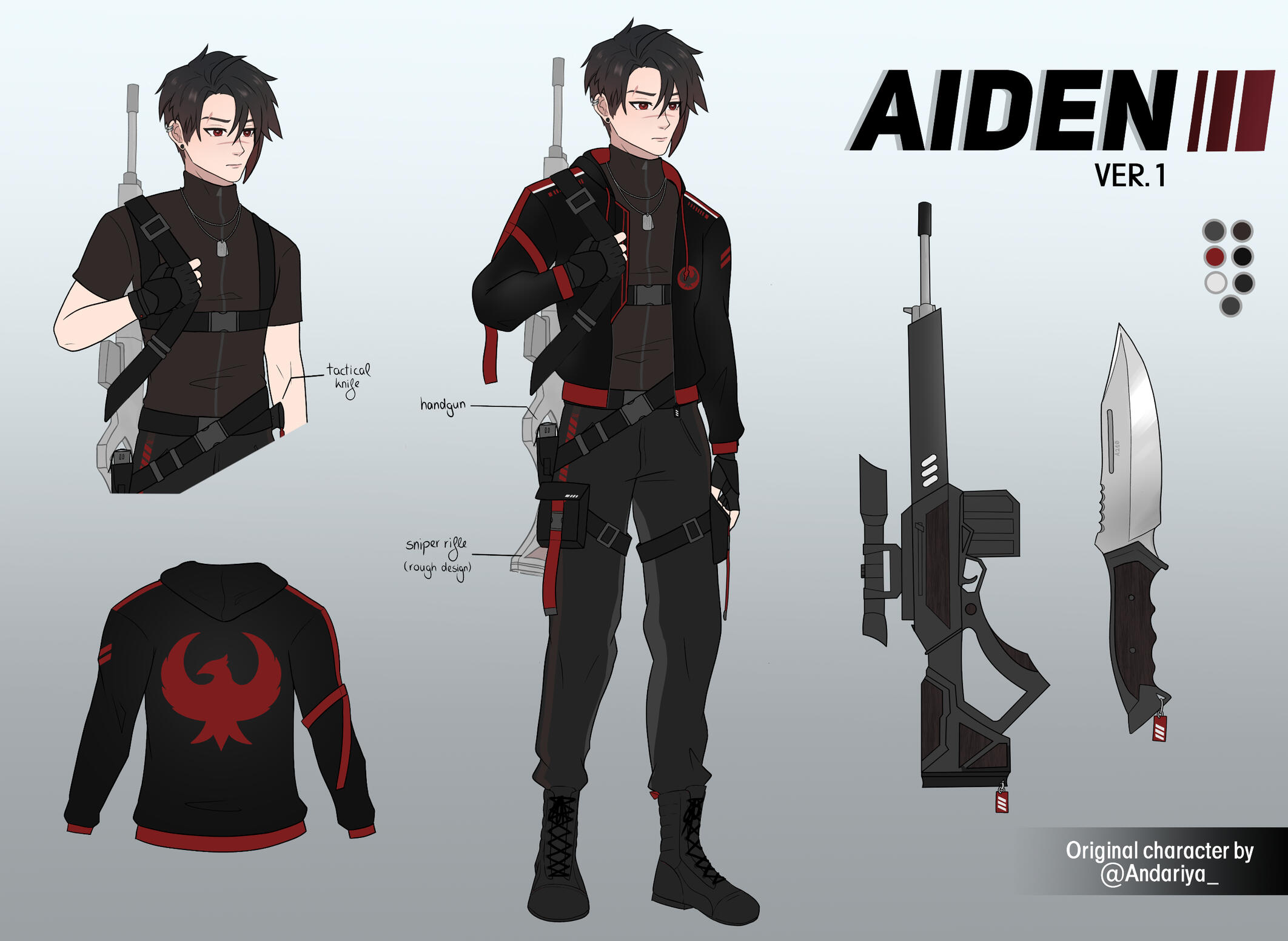 Aiden Ref. Sheet (Ver. 1)